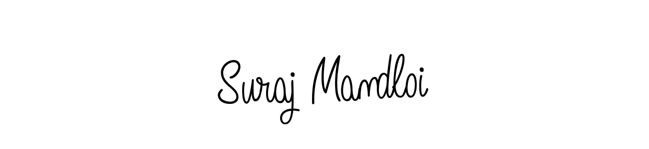 Also we have Suraj Mandloi name is the best signature style. Create professional handwritten signature collection using Angelique-Rose-font-FFP autograph style. Suraj Mandloi signature style 5 images and pictures png