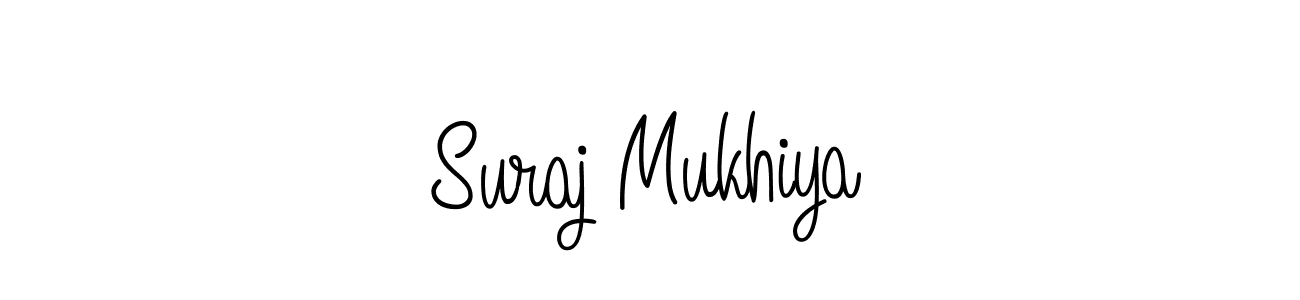 How to make Suraj Mukhiya name signature. Use Angelique-Rose-font-FFP style for creating short signs online. This is the latest handwritten sign. Suraj Mukhiya signature style 5 images and pictures png