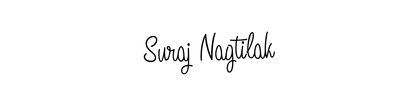 Suraj Nagtilak stylish signature style. Best Handwritten Sign (Angelique-Rose-font-FFP) for my name. Handwritten Signature Collection Ideas for my name Suraj Nagtilak. Suraj Nagtilak signature style 5 images and pictures png