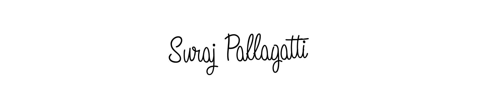 You should practise on your own different ways (Angelique-Rose-font-FFP) to write your name (Suraj Pallagatti) in signature. don't let someone else do it for you. Suraj Pallagatti signature style 5 images and pictures png