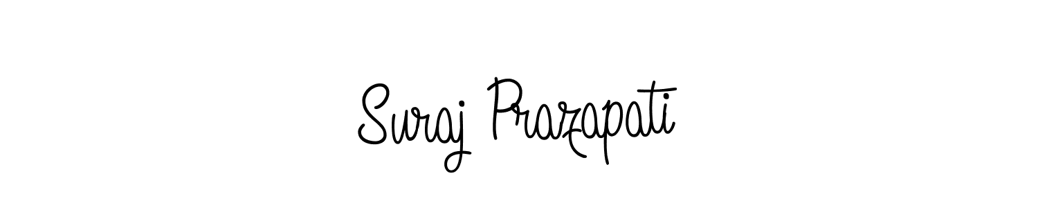 Create a beautiful signature design for name Suraj Prazapati. With this signature (Angelique-Rose-font-FFP) fonts, you can make a handwritten signature for free. Suraj Prazapati signature style 5 images and pictures png