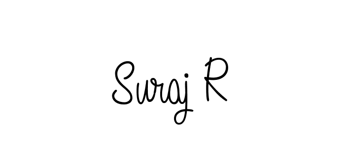 Suraj R stylish signature style. Best Handwritten Sign (Angelique-Rose-font-FFP) for my name. Handwritten Signature Collection Ideas for my name Suraj R. Suraj R signature style 5 images and pictures png
