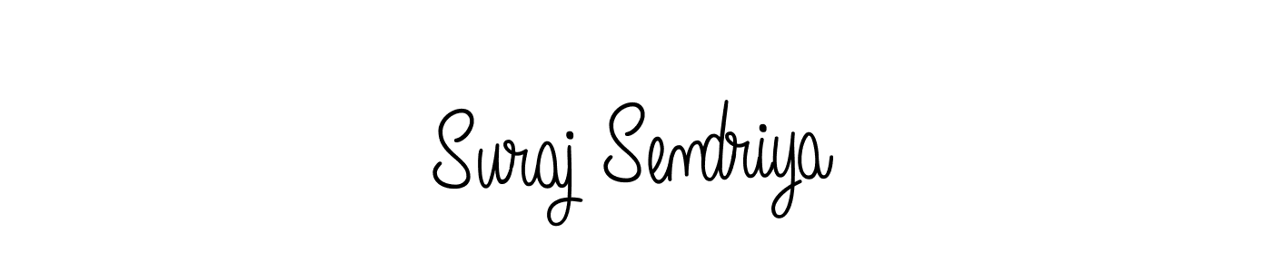 The best way (Angelique-Rose-font-FFP) to make a short signature is to pick only two or three words in your name. The name Suraj Sendriya include a total of six letters. For converting this name. Suraj Sendriya signature style 5 images and pictures png