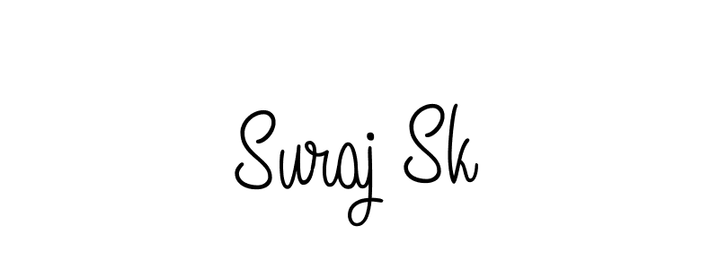 Design your own signature with our free online signature maker. With this signature software, you can create a handwritten (Angelique-Rose-font-FFP) signature for name Suraj Sk. Suraj Sk signature style 5 images and pictures png