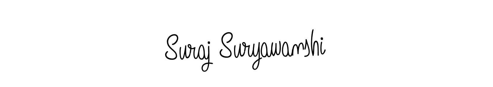 Make a beautiful signature design for name Suraj Suryawanshi. With this signature (Angelique-Rose-font-FFP) style, you can create a handwritten signature for free. Suraj Suryawanshi signature style 5 images and pictures png