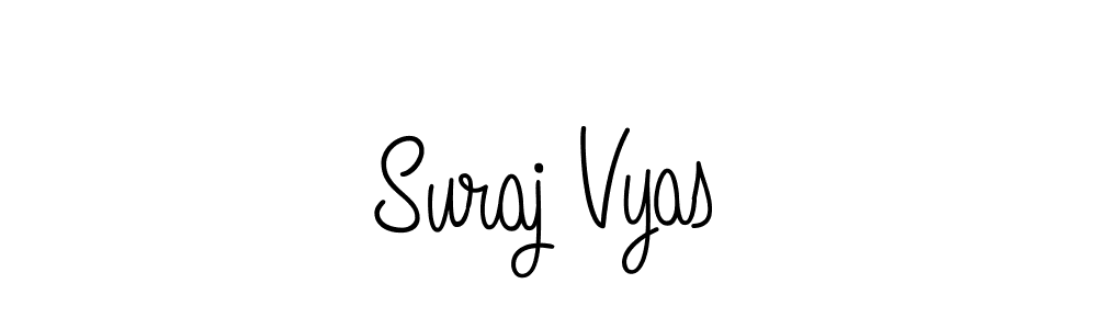 Create a beautiful signature design for name Suraj Vyas. With this signature (Angelique-Rose-font-FFP) fonts, you can make a handwritten signature for free. Suraj Vyas signature style 5 images and pictures png