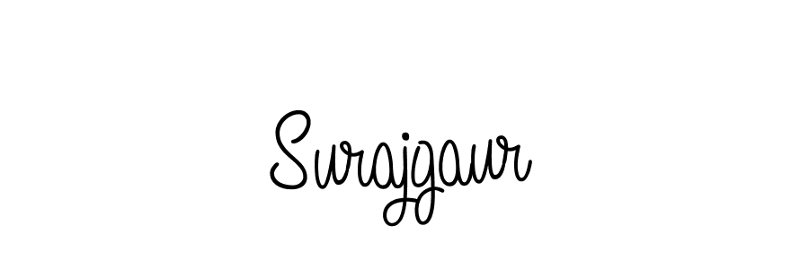 Make a beautiful signature design for name Surajgaur. With this signature (Angelique-Rose-font-FFP) style, you can create a handwritten signature for free. Surajgaur signature style 5 images and pictures png