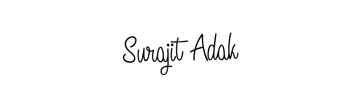 Similarly Angelique-Rose-font-FFP is the best handwritten signature design. Signature creator online .You can use it as an online autograph creator for name Surajit Adak. Surajit Adak signature style 5 images and pictures png