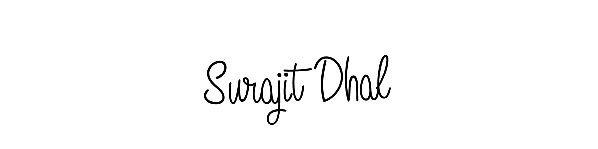 You should practise on your own different ways (Angelique-Rose-font-FFP) to write your name (Surajit Dhal) in signature. don't let someone else do it for you. Surajit Dhal signature style 5 images and pictures png