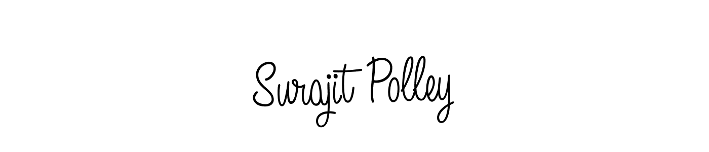 How to make Surajit Polley name signature. Use Angelique-Rose-font-FFP style for creating short signs online. This is the latest handwritten sign. Surajit Polley signature style 5 images and pictures png
