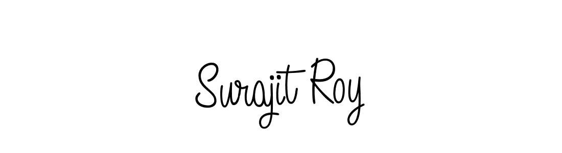 Use a signature maker to create a handwritten signature online. With this signature software, you can design (Angelique-Rose-font-FFP) your own signature for name Surajit Roy. Surajit Roy signature style 5 images and pictures png