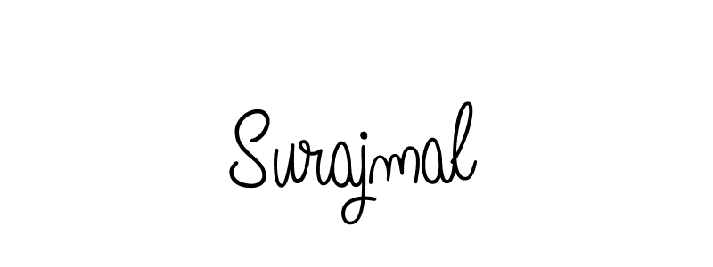 Use a signature maker to create a handwritten signature online. With this signature software, you can design (Angelique-Rose-font-FFP) your own signature for name Surajmal. Surajmal signature style 5 images and pictures png