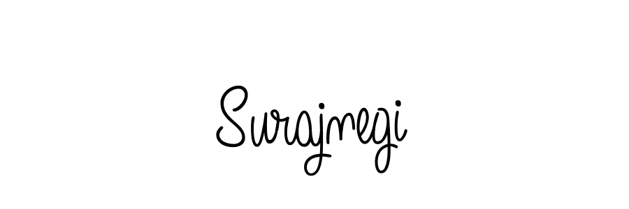 Use a signature maker to create a handwritten signature online. With this signature software, you can design (Angelique-Rose-font-FFP) your own signature for name Surajnegi. Surajnegi signature style 5 images and pictures png