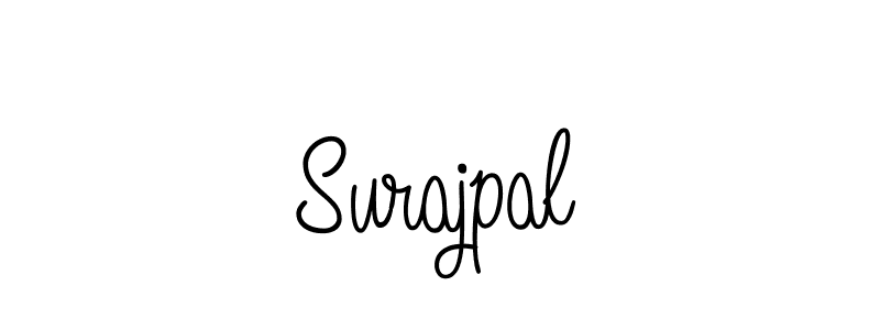 Make a beautiful signature design for name Surajpal. With this signature (Angelique-Rose-font-FFP) style, you can create a handwritten signature for free. Surajpal signature style 5 images and pictures png