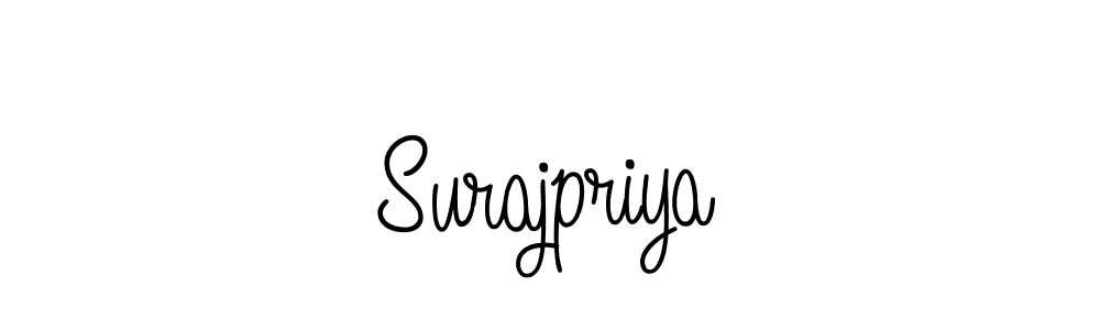 Use a signature maker to create a handwritten signature online. With this signature software, you can design (Angelique-Rose-font-FFP) your own signature for name Surajpriya. Surajpriya signature style 5 images and pictures png