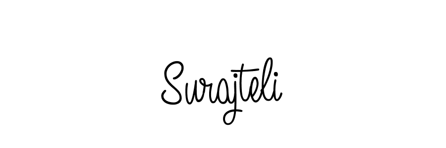 Also we have Surajteli name is the best signature style. Create professional handwritten signature collection using Angelique-Rose-font-FFP autograph style. Surajteli signature style 5 images and pictures png