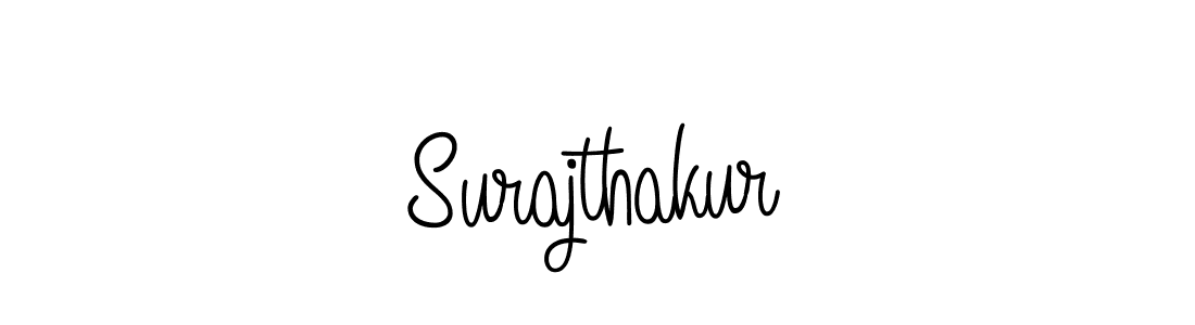 Design your own signature with our free online signature maker. With this signature software, you can create a handwritten (Angelique-Rose-font-FFP) signature for name Surajthakur. Surajthakur signature style 5 images and pictures png