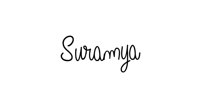 The best way (Angelique-Rose-font-FFP) to make a short signature is to pick only two or three words in your name. The name Suramya include a total of six letters. For converting this name. Suramya signature style 5 images and pictures png