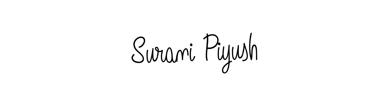 Angelique-Rose-font-FFP is a professional signature style that is perfect for those who want to add a touch of class to their signature. It is also a great choice for those who want to make their signature more unique. Get Surani Piyush name to fancy signature for free. Surani Piyush signature style 5 images and pictures png