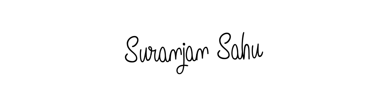 Make a beautiful signature design for name Suranjan Sahu. With this signature (Angelique-Rose-font-FFP) style, you can create a handwritten signature for free. Suranjan Sahu signature style 5 images and pictures png