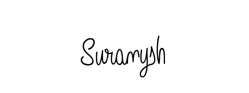 How to make Suranysh name signature. Use Angelique-Rose-font-FFP style for creating short signs online. This is the latest handwritten sign. Suranysh signature style 5 images and pictures png