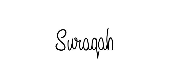 Design your own signature with our free online signature maker. With this signature software, you can create a handwritten (Angelique-Rose-font-FFP) signature for name Suraqah. Suraqah signature style 5 images and pictures png