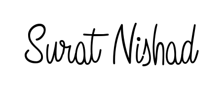 Create your official email sign-off with Surat Nishad name in Angelique-Rose-font-FFP style. Crisp, clean, and perfectly legible across all screens. Surat Nishad signature style 5 images and pictures png