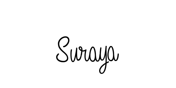 Suraya stylish signature style. Best Handwritten Sign (Angelique-Rose-font-FFP) for my name. Handwritten Signature Collection Ideas for my name Suraya. Suraya signature style 5 images and pictures png