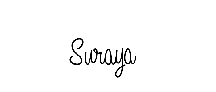 Suraya  stylish signature style. Best Handwritten Sign (Angelique-Rose-font-FFP) for my name. Handwritten Signature Collection Ideas for my name Suraya . Suraya  signature style 5 images and pictures png