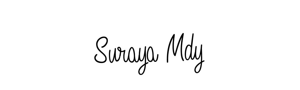 The best way (Angelique-Rose-font-FFP) to make a short signature is to pick only two or three words in your name. The name Suraya Mdy include a total of six letters. For converting this name. Suraya Mdy signature style 5 images and pictures png