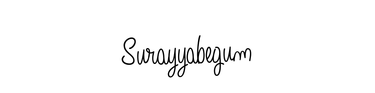 Make a beautiful signature design for name Surayyabegum. Use this online signature maker to create a handwritten signature for free. Surayyabegum signature style 5 images and pictures png
