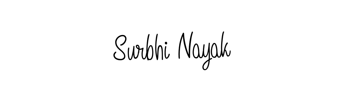 Use a signature maker to create a handwritten signature online. With this signature software, you can design (Angelique-Rose-font-FFP) your own signature for name Surbhi Nayak. Surbhi Nayak signature style 5 images and pictures png