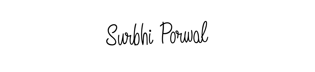 How to make Surbhi Porwal signature? Angelique-Rose-font-FFP is a professional autograph style. Create handwritten signature for Surbhi Porwal name. Surbhi Porwal signature style 5 images and pictures png