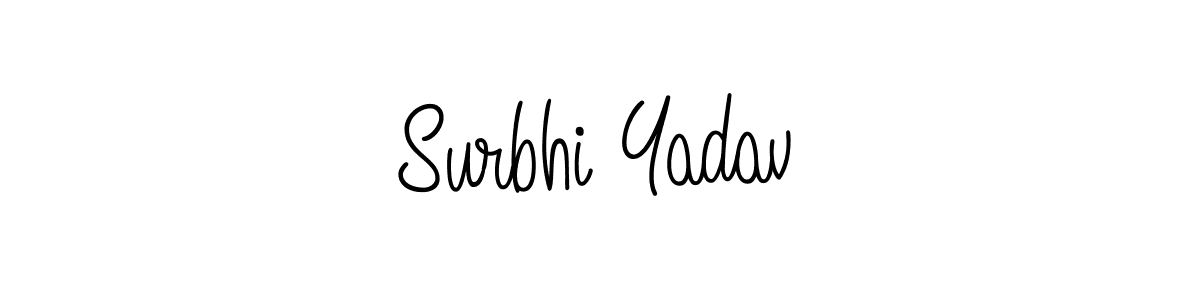 How to make Surbhi Yadav name signature. Use Angelique-Rose-font-FFP style for creating short signs online. This is the latest handwritten sign. Surbhi Yadav signature style 5 images and pictures png
