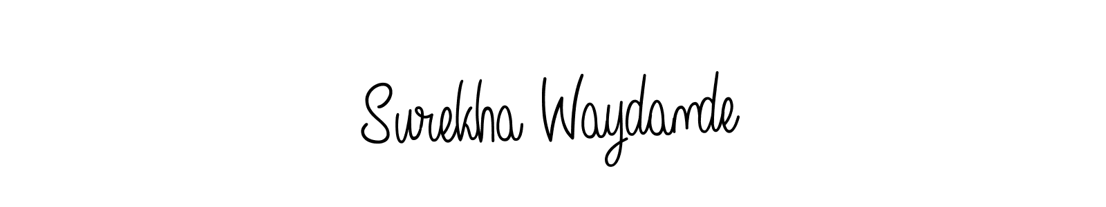 Surekha Waydande stylish signature style. Best Handwritten Sign (Angelique-Rose-font-FFP) for my name. Handwritten Signature Collection Ideas for my name Surekha Waydande. Surekha Waydande signature style 5 images and pictures png