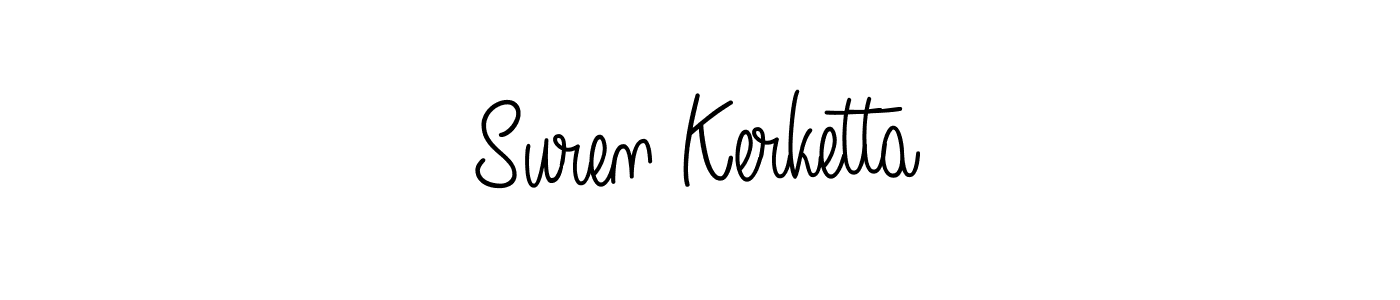 Similarly Angelique-Rose-font-FFP is the best handwritten signature design. Signature creator online .You can use it as an online autograph creator for name Suren Kerketta. Suren Kerketta signature style 5 images and pictures png