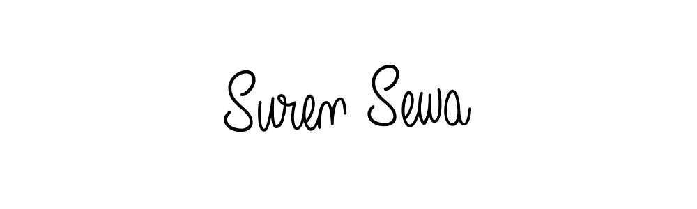 Design your own signature with our free online signature maker. With this signature software, you can create a handwritten (Angelique-Rose-font-FFP) signature for name Suren Sewa. Suren Sewa signature style 5 images and pictures png