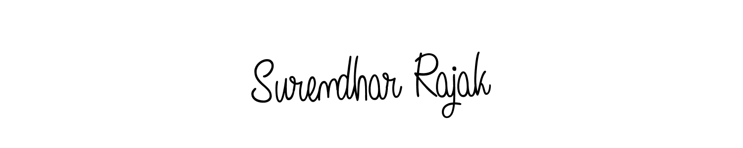 Use a signature maker to create a handwritten signature online. With this signature software, you can design (Angelique-Rose-font-FFP) your own signature for name Surendhar Rajak. Surendhar Rajak signature style 5 images and pictures png