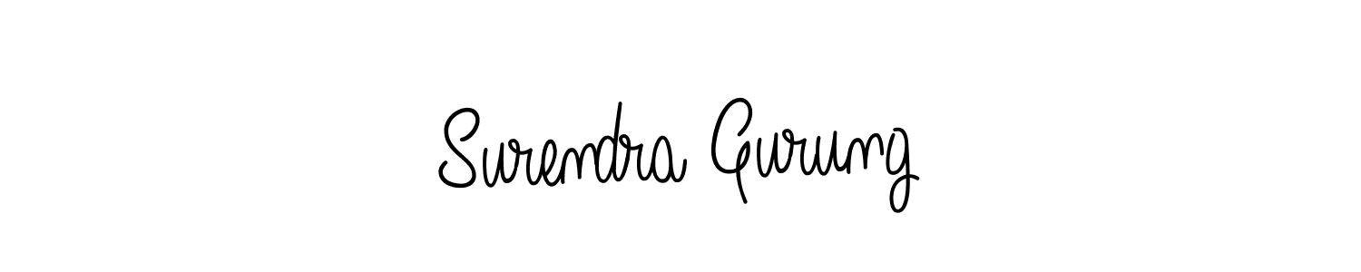 Also we have Surendra Gurung name is the best signature style. Create professional handwritten signature collection using Angelique-Rose-font-FFP autograph style. Surendra Gurung signature style 5 images and pictures png