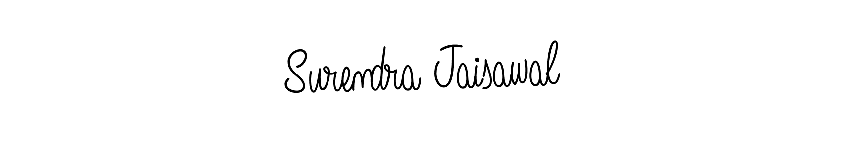 Design your own signature with our free online signature maker. With this signature software, you can create a handwritten (Angelique-Rose-font-FFP) signature for name Surendra Jaisawal. Surendra Jaisawal signature style 5 images and pictures png