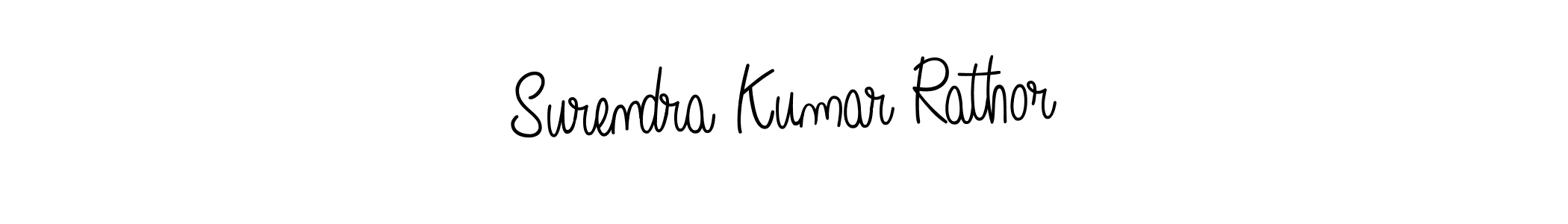 Create a beautiful signature design for name Surendra Kumar Rathor. With this signature (Angelique-Rose-font-FFP) fonts, you can make a handwritten signature for free. Surendra Kumar Rathor signature style 5 images and pictures png