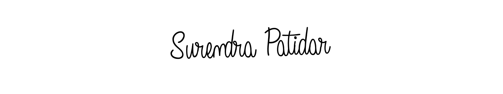 Design your own signature with our free online signature maker. With this signature software, you can create a handwritten (Angelique-Rose-font-FFP) signature for name Surendra Patidar. Surendra Patidar signature style 5 images and pictures png