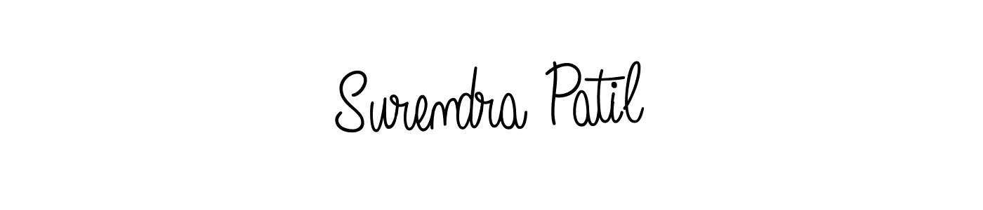 Surendra Patil stylish signature style. Best Handwritten Sign (Angelique-Rose-font-FFP) for my name. Handwritten Signature Collection Ideas for my name Surendra Patil. Surendra Patil signature style 5 images and pictures png