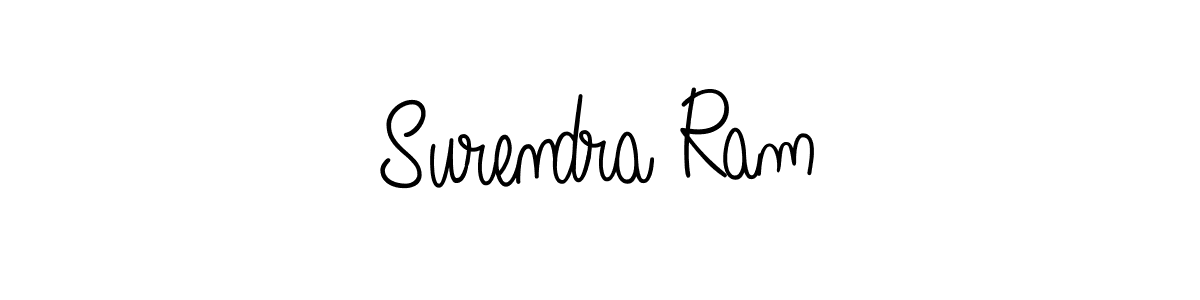 Make a beautiful signature design for name Surendra Ram. With this signature (Angelique-Rose-font-FFP) style, you can create a handwritten signature for free. Surendra Ram signature style 5 images and pictures png