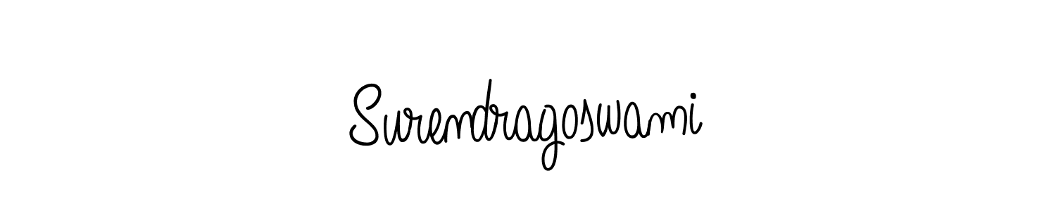 Also we have Surendragoswami name is the best signature style. Create professional handwritten signature collection using Angelique-Rose-font-FFP autograph style. Surendragoswami signature style 5 images and pictures png