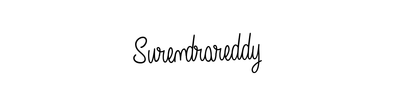Surendrareddy stylish signature style. Best Handwritten Sign (Angelique-Rose-font-FFP) for my name. Handwritten Signature Collection Ideas for my name Surendrareddy. Surendrareddy signature style 5 images and pictures png