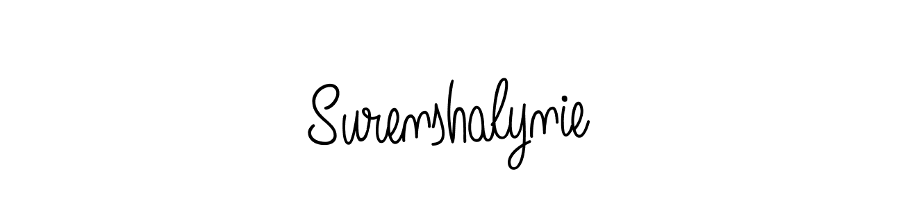 Once you've used our free online signature maker to create your best signature Angelique-Rose-font-FFP style, it's time to enjoy all of the benefits that Surenshalynie name signing documents. Surenshalynie signature style 5 images and pictures png