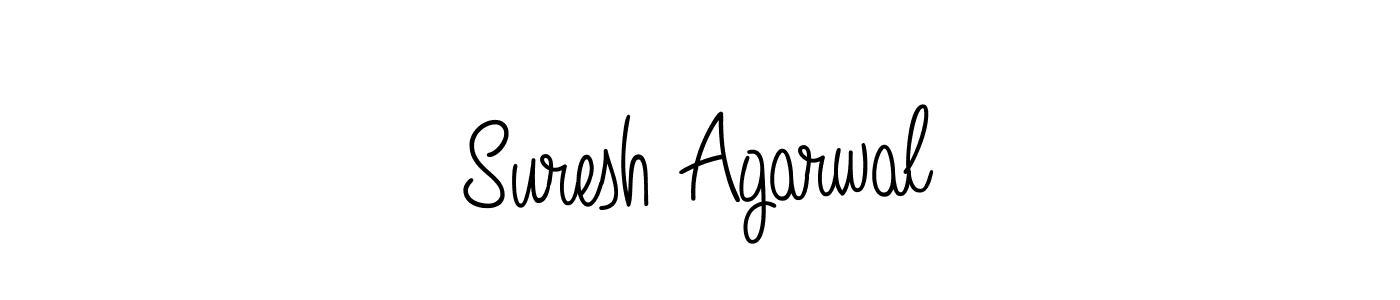 Suresh Agarwal stylish signature style. Best Handwritten Sign (Angelique-Rose-font-FFP) for my name. Handwritten Signature Collection Ideas for my name Suresh Agarwal. Suresh Agarwal signature style 5 images and pictures png