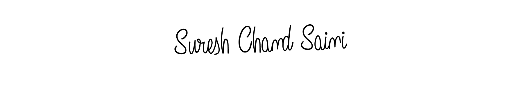 How to make Suresh Chand Saini name signature. Use Angelique-Rose-font-FFP style for creating short signs online. This is the latest handwritten sign. Suresh Chand Saini signature style 5 images and pictures png