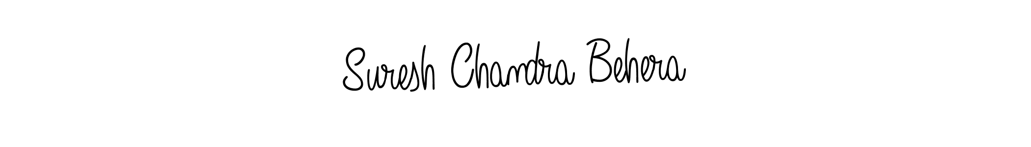 The best way (Angelique-Rose-font-FFP) to make a short signature is to pick only two or three words in your name. The name Suresh Chandra Behera include a total of six letters. For converting this name. Suresh Chandra Behera signature style 5 images and pictures png